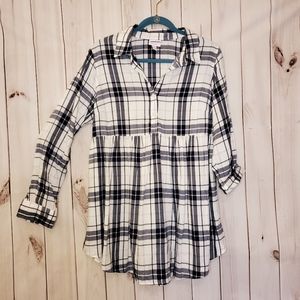 Isabel Navy and White Maternity top